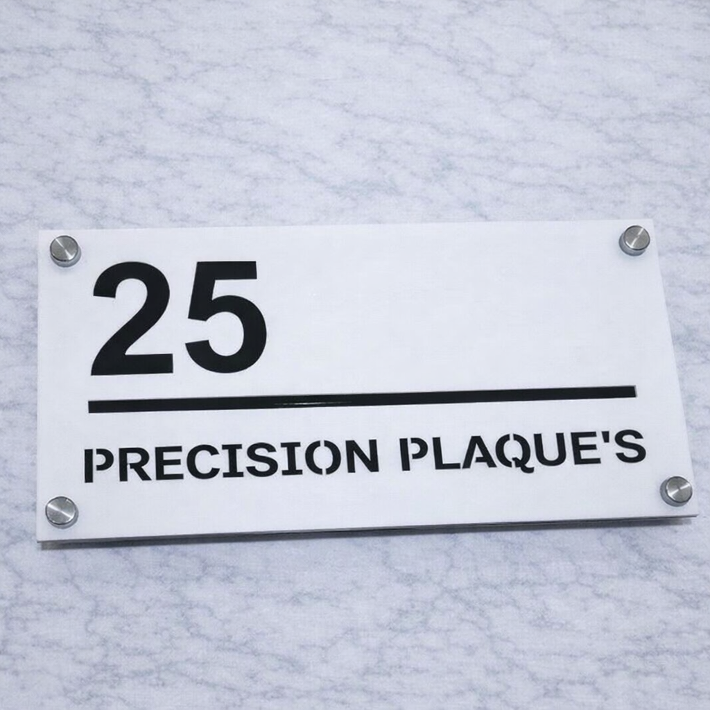 Bellissima Acrylic Modern House Sign A2 P4 (280 x 140mm)