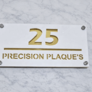 Bellissima Modern acrylic house sign A2 P2 (280 x 140mm)