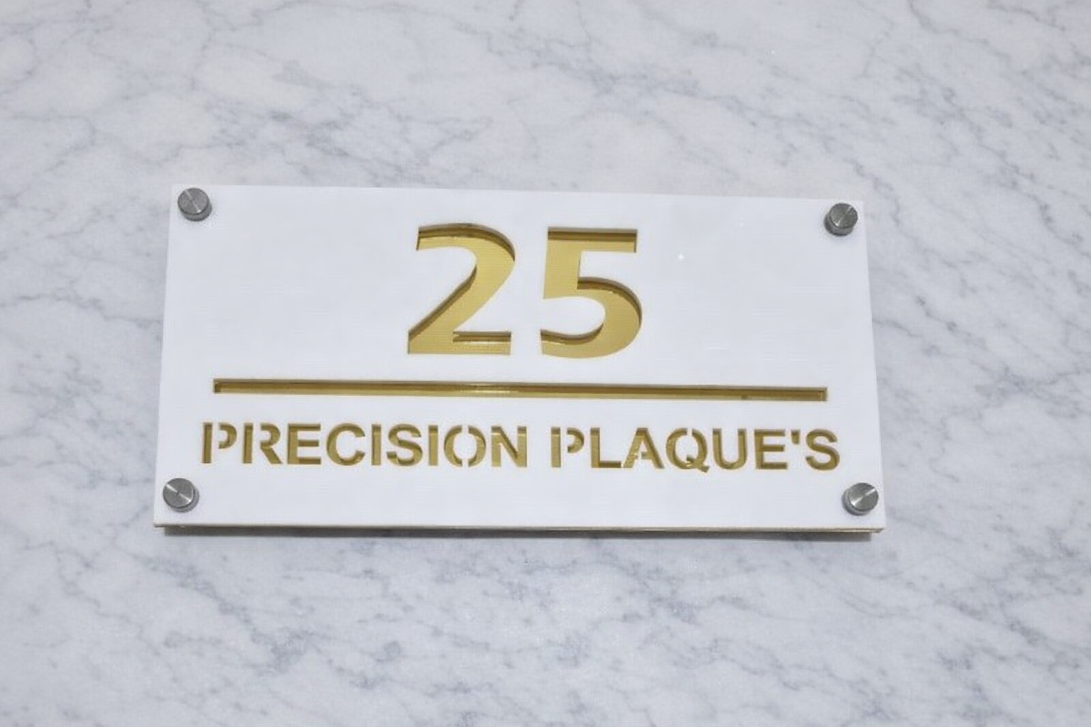 Bellissima Modern acrylic house sign A2 P2 (280 x 140mm)