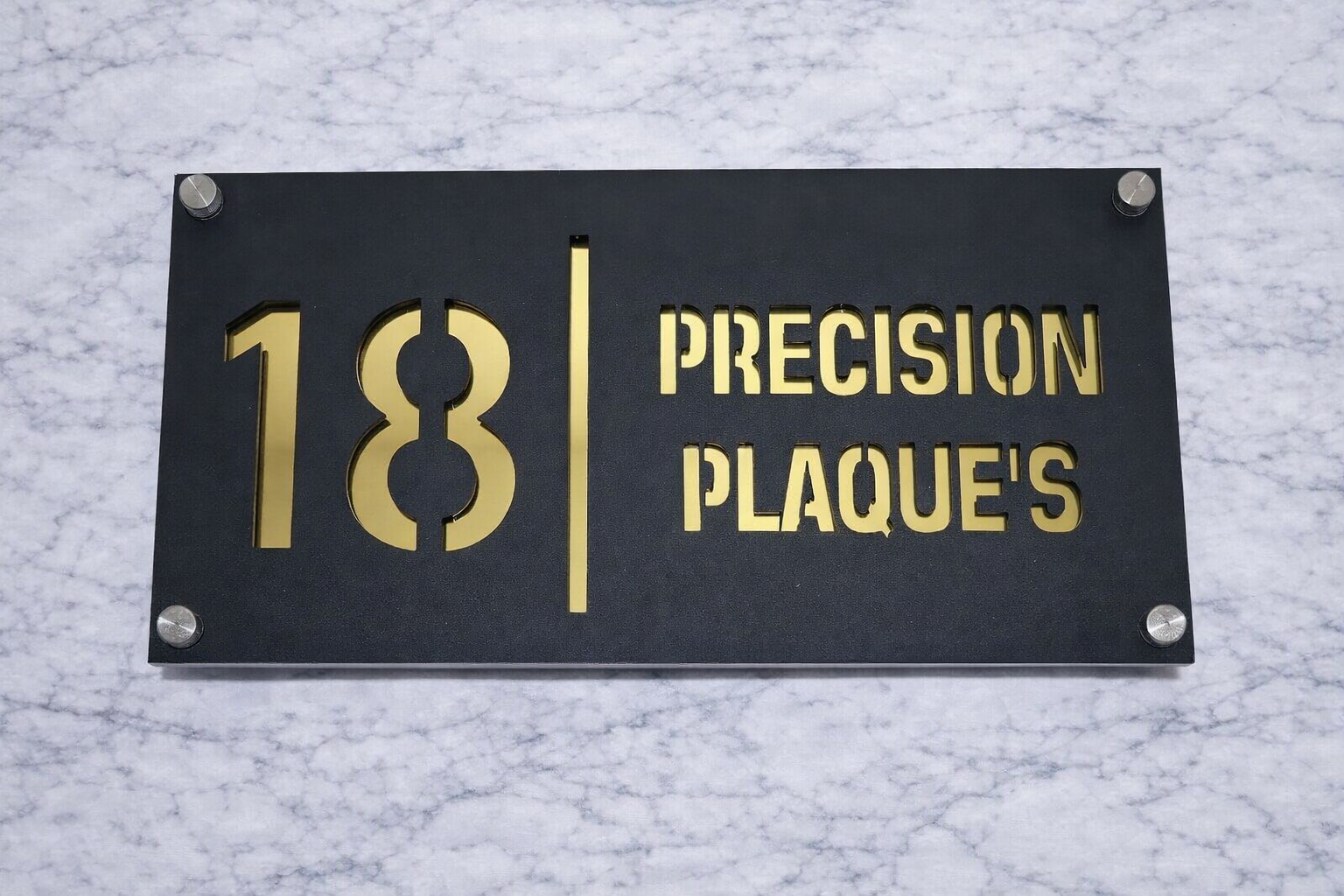 Bellissima Acrylic Modern House sign A1 P1 – 300 x 160mm