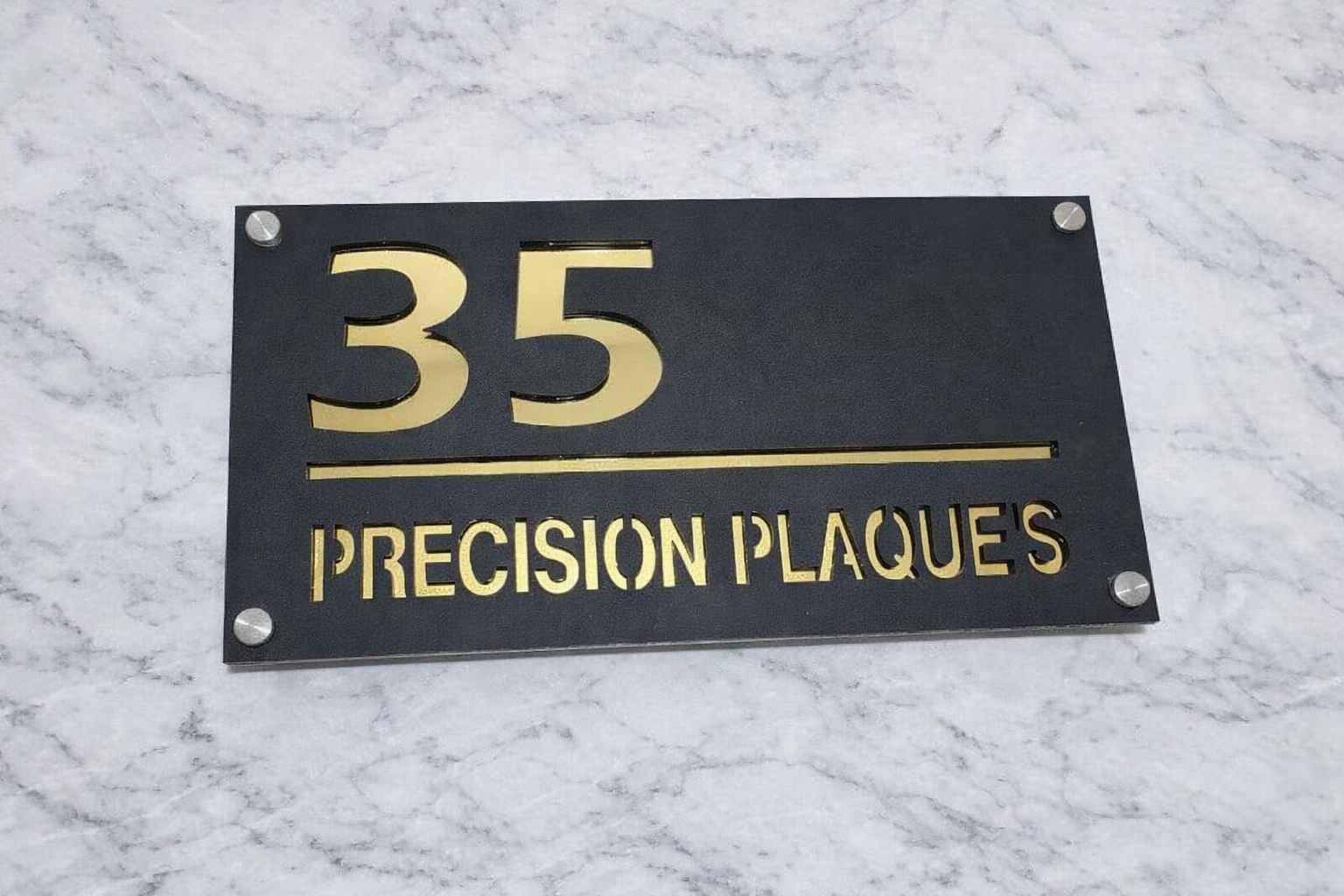 Bellissima Acrylic Modern House Sign A1 P4 –(300 x 160mm)