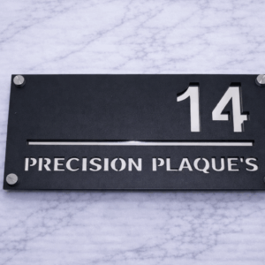 Bellissima Acrylic Modern House Sign A2 P3 (280 x 140mm)
