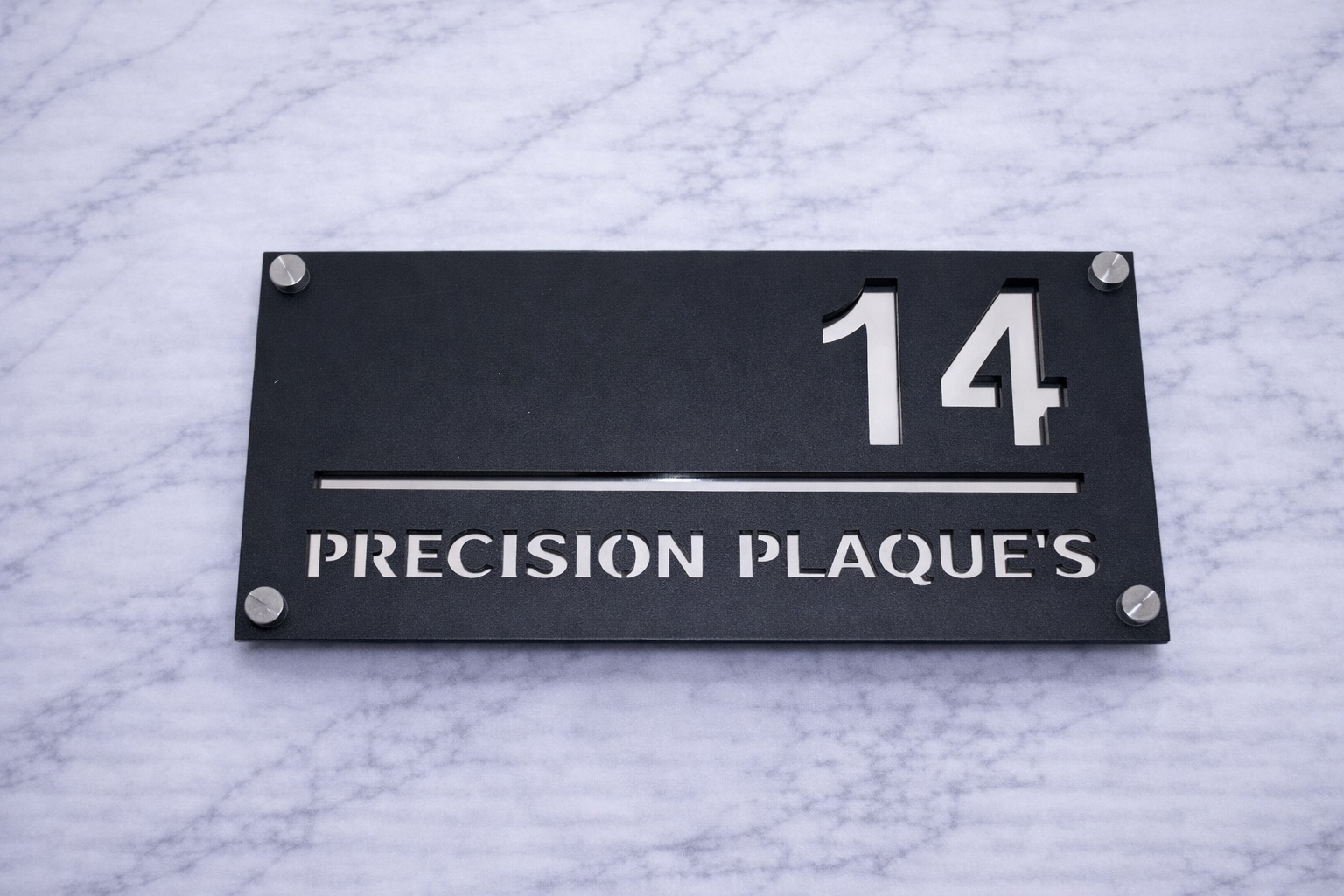 Bellissima Acrylic Modern House Sign A2 P3 (280 x 140mm)